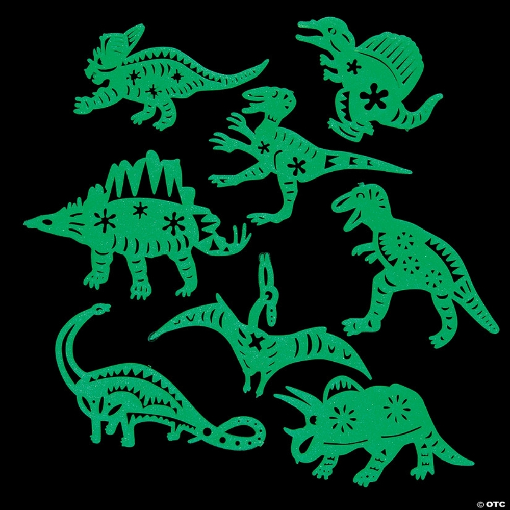 ❤️ HOST PICK ❤️ NWT 72 pc glow in the dark dinosaurs for wall